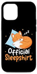 iPhone 12/12 Pro Funny Cute Sleeping Baby Fox Official Sleepshirt Nap Time Case