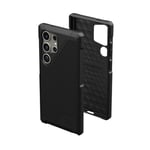 URBAN ARMOR GEAR UAG Designed for Samsung Galaxy S24 Ultra Case 6.8" Metropolis LT Kevlar Black, Magnetic Charging Rugged Military Drop-Proof Impact Resistant Non-Slip Protective Cover