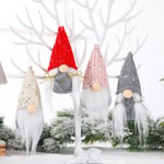 Christmas Decor Creative Wooden Hat Cloak Suit Doll Tr Gray