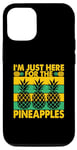 Coque pour iPhone 14 Pro Bromeliaceae - I'm just here for the comestible fruit ananas