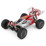 RC Car 144001 60km/h High Speed 1/14 2.4GHz RC Buggy 4WD Racing Off-Road Drift Car RTR Metal Chassis Shaft Ball Bearing Gear Hydraulic Shock Absober Toys,Red