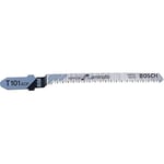Bosch 5x Jigsaw blade T 101 AOF Clean for Hard Wood (for Hardwood, plywood, curved cuts, Professional accessories jigsaw)