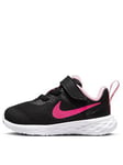 Nike Infant Revolution 6 - Black/Pink, Black/Pink, Size 4.5 Younger