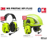 3M Peltor WS Protac XPI Bluetooth Headset (PTT, autoVOX)