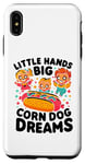 Coque pour iPhone XS Max Little Hands Big Corn Dog Dreams Corndog Saucisse Hot Dog