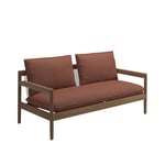 Gloster - Saranac 2-Seater Sofa - Fabric Grade B - Blend Clay - Utomhussoffor - Mark Gabbertas