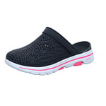 Skechers GO WALK 5, Women's Closed Toe Sandals, Black (Black/White Synthetic Bkw), 5 UK (38 EU)