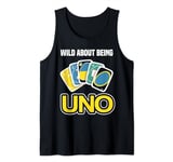 Board Game Uno Cards Wild about being uno Game Card Costume Tank Top