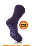 Womens LadiesThermal Heat Holders Slipper Socks 4-8, 37-42,6.5-10.5 US VIOLET