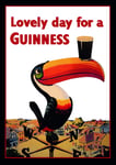 LOVELY DAY FOR A GUINNESS - Alcohol Advertisement Wall Poster Print - 30cm x 43cm / 12 Inches x 17 Inches