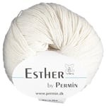 Garn Esther 50 g hvid
