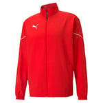 PUMA Men's teamRISE Sideline Jacket Woven Red Black, M