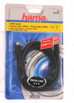 Hama Mini HDMI Type C To HDMI Type C Mini Cable Lead (8207BL)