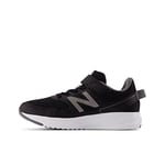 New Balance 570 v3 Bungee Lace with Hook and Loop Top Strap Sneaker, Black, 1.5 UK