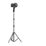 Fotograferings LED-videolampa, 100W effekt, dagsljusbalanserad, porträttblixt studio-tillbehör, Vit softbox-kit