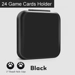 Le Noir - Boîte De Rangement Pour Carte De Jeu Nintendo Switch, Étui Rigide Coloré Avec 24 Emplacements Pour Cartouche Pour Accessoires Nintendo Switch Lite