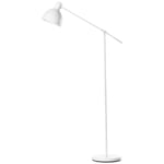 Golvlampa höjdjusterbar, vridbar golvlampa, 40 W golvlampa exkl. glödlampa, läslampa båglampa med E27 sockel, för vardagsrum, so