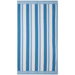 Lexington Striped Strandhåndkle 100x180 cm, Blå Bomullsfrotté