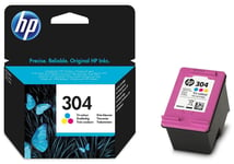 Genuine HP 304 Tri-Colour Ink Cartridge For HP Deskjet 3700 3720 3730 (N9K05AE)