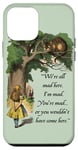 Citation Alice au Pays des Merveilles et le Chat du Cheshire Coque pour iPhone 12 mini