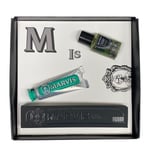 Marvis Travel Set - Classic Mint Toothpaste, Mouthwash, Black Toothbrush