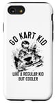 Coque pour iPhone SE (2020) / 7 / 8 Go Kart Kid ressemble à un enfant normal mais plus cool, course amusante