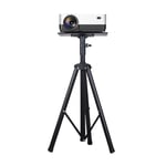 Projector Stand Universal Projector Laptop Stand, Multifunction DJ Racks Stand, Adjustable Height Tripod, Foldable Notebook Stand for Stage or Studio, Black Mobile Projector ( Size : 100-180cm )
