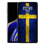 Samsung Galaxy Note 9 Soft Case (svart) Sverige Flagga