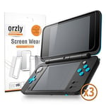 Orzly 2DSXL Protections ecran, 6 FILMS de Protection (3 Paires par écran) Haute Qualité pour New Nintendo 2DS XL (2017 Version) 6 Protecteurs d'écran - 100% Transparent Virtuellement Invisible