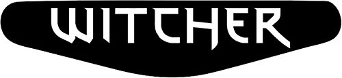 Autocollant pour barre lumineuse de manette PlayStation PS4 Motif au choix The Witcher (schwarz) noir