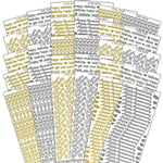 CPD Bumper Stickers Peel Off Bumper Value Peel Off Textlines, Papier, Assortis, 23 x 11 x 10 cm