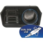 Fast nätadapter 12V 2x USB 2400mA VÄLJ
