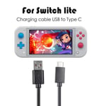 1M Câble de chargeur USB Alimentation Ligne de données Ligne pour Nintendo Switch/Switch Lite Console de jeux Type C Charge Rapide F
