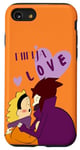 Coque pour iPhone SE (2020) / 7 / 8 anime garçons amour couple tenant l'autre avec "ninja love"