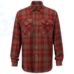 Pinewood Härjedalen Flanellskjorta Herr Terracotta/Green (Storlek: XXL)