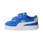 PUMA Unisex Kids' Fashion Shoes SMASH V2 BUCK V INF Trainers & Sneakers, VICTORIA BLUE-PUMA WHITE-LILY PAD, 20