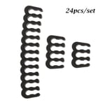 24pcs/set Cable Comb Wiring Clamp Line Buckle Wire Controller