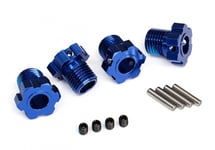 Traxxas E-Revo 2.0/ Maxx Splined Wheel Hubs 17mm (Blue Anodized) TRX8654