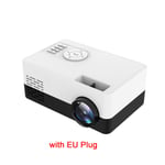 Mini projector 1080P portable mini pocket projector supports 23 languages ​​AV USB SD card USB mini home projector