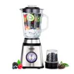 Blender Food Processor Glass Jug Smoothie Milkshake Maker Coffee Grinder 500W