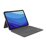 Logitech Combo Touch Keyboard Case for iPad Pro 11 inch (1st, 2nd, 3rd Jan - 2018, 2020, 2021) - Removable Backlit Keyboard, Trackpad, Smart Connector - English QWERTY - Grey
