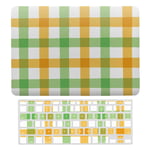 Laptop Case for MacBook Air 13 Inch & New Pro 13 Touch, Silicon Hard Shell Cover, Keyboard Cover Screen Protector Green Yellow Scottish Check Patterns
