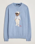 Polo Ralph Lauren Knitted Hemingway Bear Sweater Driftwood Blue