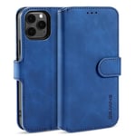 DG.MING Retro Plånboksfodral för iPhone 13 - Blå