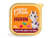 Edgard & Cooper Stückchen in Sauße Nourriture pour Chat Humide Adulte sans céréales – Poulet 85 g (Lot de 16) – Abats nutritifs, ingrédients sains, 0% de Sucre ajouté