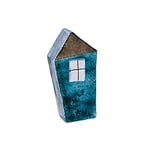 Caithness Glass Piece Crystal Sarah P Art Glass Our House Paperweight, Blue