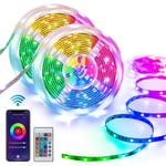 Homeyard Led Strip Lights for Bedroom 15m 50ft Smart WiFi RGB Light Strips Work with Alexa Google Assistant Remote Voice APP Control Music Sync Rope Light Color Changing for Home Kitchen TV Party DIY