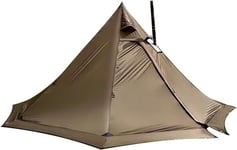 Tente Chaude avec réchaud - Tente d'hiver 4 Saisons pour 3 à 4 Personnes - 2,2 kg - pour Camping, Famille, randonnée, Chasse, pêche, résistante à l'eau, au Vent, légère
