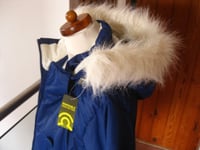 Womens SKI JACKET fur HOOD large 14 12 COAT TRESPASS NALA   PARKA SNOW RRP£129
