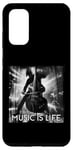 Coque pour Galaxy S20 Music Is Life Basse droite Double Bass Live Groove Action